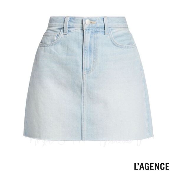 L’Agence **NWT** Jolene Mini Denim Skirt in Panama Wash - Picture 14 of 16